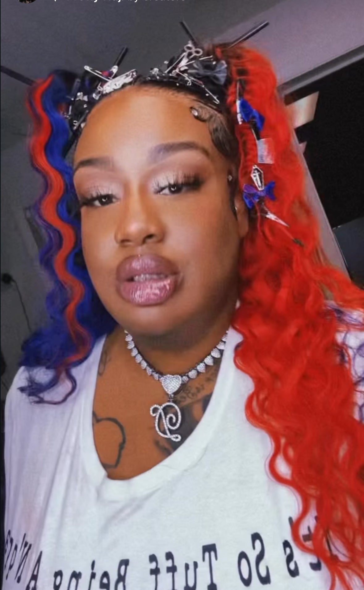 Customized Red Blue Body Wave